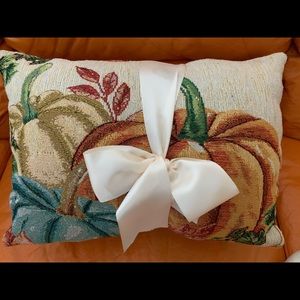 Pumpkin Brocade Pillow Set